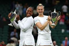 Taylor Townsendová a Kateřina Siniaková, Wimbledon 2024