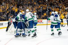 Sestřih šestého zápasu Nashvillu s Vancouverem