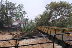 řecko povodně záplavy déšť