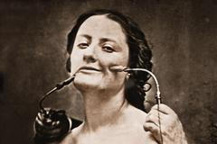 Výrazy ve tvářích po stimulaci elektrodou: Guillaume Benjamin Amand Duchenne de Boulogne a Adrien Tournachon, 1854–56