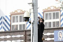 Preperations ahead the Munich Oktoberfest