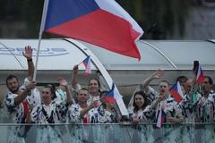 Zahajovací ceremoniál OH 2024 - Česká výprava na lodi