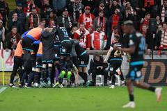 fotbal, Fortuna:Liga 2022/2023, Slavia - Plzeň, radost fotbalistů Plzně