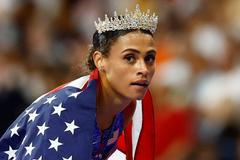 Sydney McLaughlinová-Levroneová na OH 2024 v Paříži