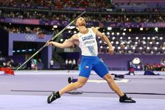 Český atlet Jakub Vadlejch ve finále oštěpu na OH 2024 v Paříži