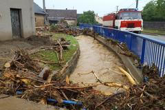 povodně, záplavy, Olomoucký kraj, hasiči, déšť