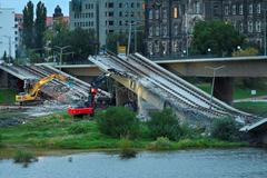 Drážďany most zřícení