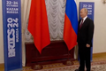 Ruský prezident Vladimir Putin přivítal Si Ťin-pchinga na summitu BRICS