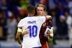 Mbappé, De Bruyne, Francie - Belgie, Liga národů