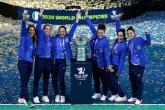 Italské tenistky slaví triumf v Poháru Billie Jean Kingové 2024