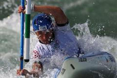 Jiří Prskavec v kvalifikaci kajakářů na olympiádě v Paříži 2024