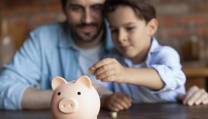 spoření, finanční gramotnost, kapesné, úspory, ilustrační