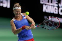 Marie Bouzková ve čtvrtfinále Poháru Billie Jean Kingové 2024