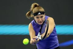 Karolína Muchová na turnaji v Pekingu