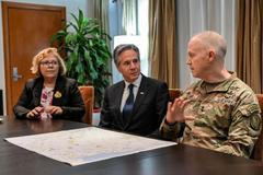 Antony Blinken, ministr, USA, Irák, návštěva