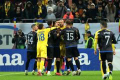 Konflikt hráčů v zápase Ligy národů Rumunsko - Kosovo