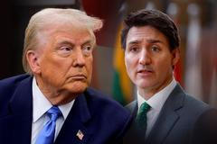 koláž - Trudeau, Trump