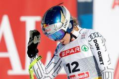 Ester Ledecká v závodě super-G žen na MS v Saalbachu 2025