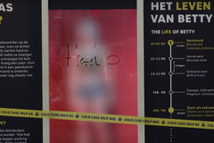 Takto vypadá hologram zavražděné dívky v Amsterdamu. "Policie musí někoho najít," říká kolemjdoucí