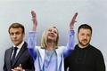 koláž - Macron, Meloniová, Zelenskyj