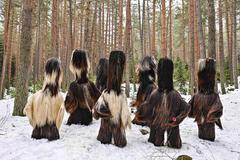 Kukeri, rituál, paruky, obleky