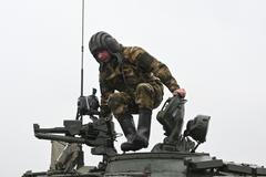 Ruský obrněnec vedlo do boje jízdní kolo