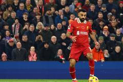 Mohamed Salah v zápase Liverpool - Aston Villa