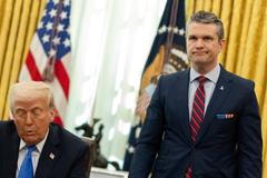 "Věříme, že vyjednané mírové urovnání je v nejlepším zájmu obou stran i našeho národa," řekl Hegseth