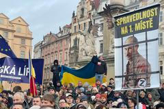 Chceme na Západ, chceme do NATO, říkali Ukrajinci uprostřed Prahy