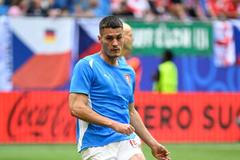 Patrik Schick před zápasem Eura 2024 Gruzie - Česko