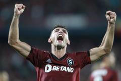 fotbal, Liga mistrů, 3. předkolo, odveta, Sparta - FC Kodaň, Qazim Laci