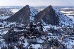 Donbas, uhlí, Ukrajina, důl