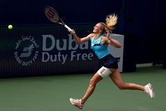 Kateřina Siniaková na turnaji v Dubaji