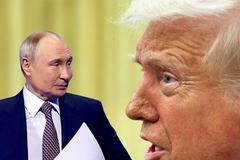 koláž - Trump, Putin