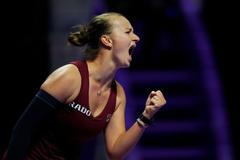 Sestřih utkání Krejčíková - Pegulaová na Turnaji mistryň v Rijádu