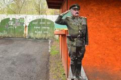 Zelená Hora, zámek, Pavel Landovský, fotografie, major Haluška, role, Černí baroni, film