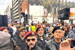 Srbsko, protest, NATO, stavba