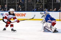 NHL: New Jersey Devils at New York Rangers