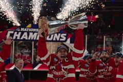 Kanadské oslavy po vítězství v Turnaji čtyř zemí