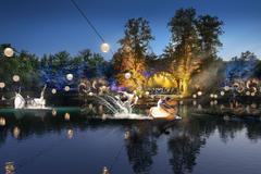 Český Krumlov, zámek, zahrada, balet, zahajovací koncert, vizualizace