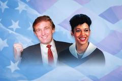 Volby USA 2024 - Předvolební grafika - Ikona, poutak