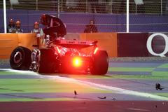 Havárie Estebana Ocona, Alpine ve VC Kataru F1 2024