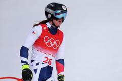 Tereza Nová v cíli kombinačního sjezdu na ZOH 2022 v Pekingu