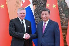 robert fico si ťin-pching slovensko čína