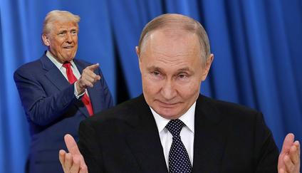 koláž - Trump, Putin