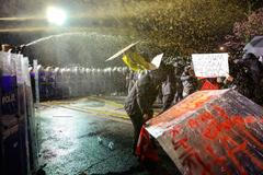 Turecko - protesty - zatčení starosty Istanbulu