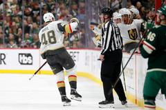 Gól a nahrávka Tomáše Hertla v zápase play off NHL Minnesota - Vegas