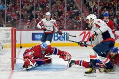 Jakub Dobeš zákroky vs. Washington Capitals