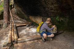 Kokořínsko, Rovenské skály, trampové, tramping, CHKO, příroda, les, planeta, strom, životní prostředí