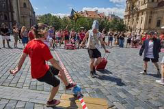Praha, Staroměstské náměstí, happening, demonstrace, overturismus